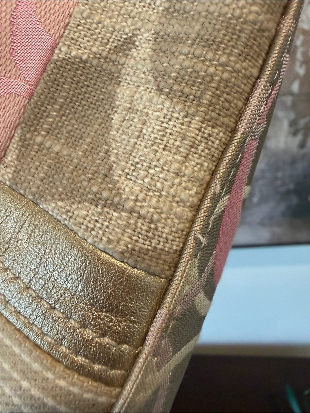 Vintage Coach Patchwork Shoulder Bag Purse m - Picture 14 of 17